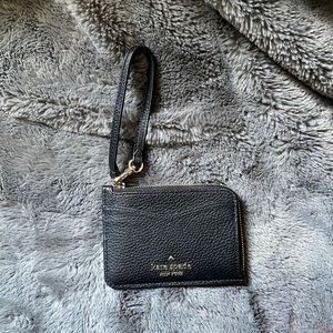 Kate spade pebbled leather small ID wristlet